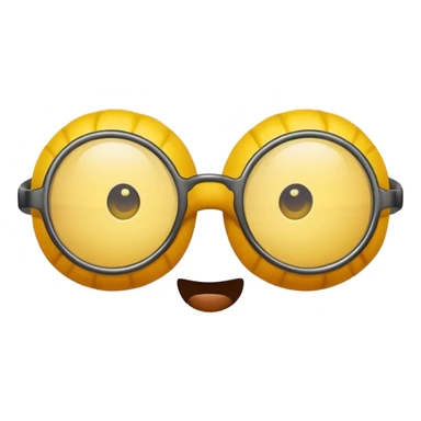 Squash with glasses sticker
