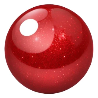 glitter bolinha vermelha pequena sticker