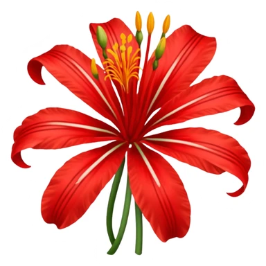 Quiero un emoji lindo para mí novia de la flor lycoris radiata sticker