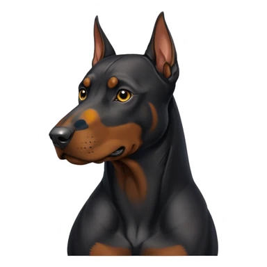 black doberman Y3 sticker
