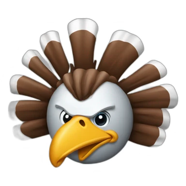 a turkey wearing a detroit lions helmet sticker