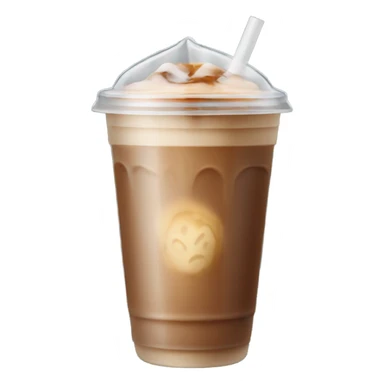 Iced coffee to go cup sticker