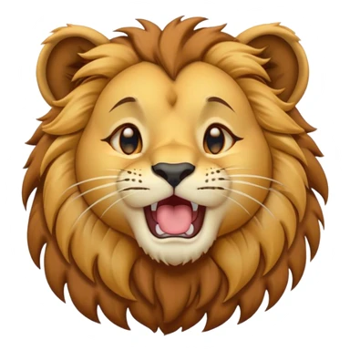Cinematic Cute Yawning Lion Cub Portrait Emoji, Head tilted slightly with a dramatic, wide-open yawn, showcasing a soft, downy tawny Fur with a majestic mane, floppy ears slightly drooping, round amber eyes barely open in drowsy contentment, Simplified yet irresistibly adorable features, highly detailed, glowing with a soft, cozy glow, high shine, relaxed yet expressive, stylized with a touch of savannah whimsy, bright and endearing, soft glowing outline, capturing the essence of a sleepy yet affectionate Lion Cub, so drowsy it feels like it could stretch out of the screen and curl up for a nap! sticker