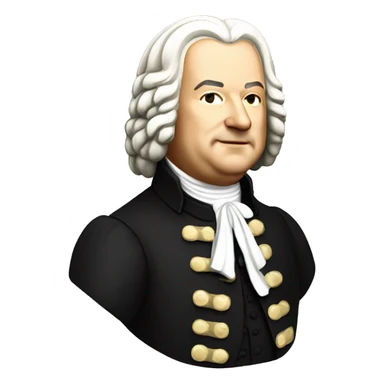 johann sebastian bach standing sticker