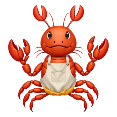 Crayfish cooking a bbq sticker
