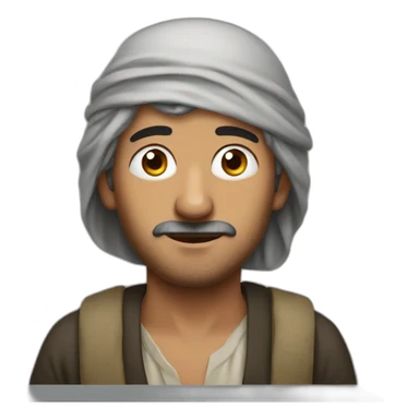 Poor Yemeni man sticker