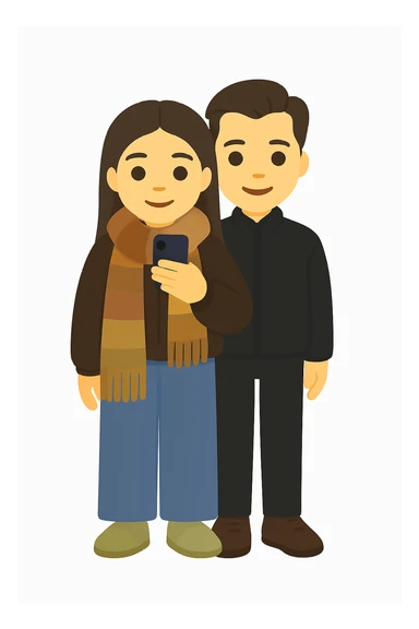 This is my boyfriend and I, make us into an emoji  sticker