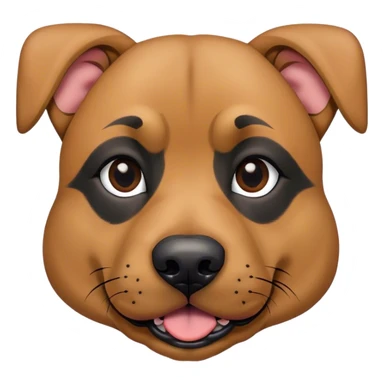 Pit bull/german shepherd mixed dog with floppy ears sticker