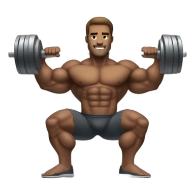 Bodybuilder leon pumping iron sticker