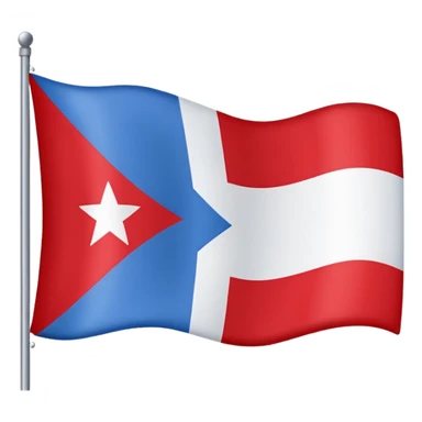 Emoji du drapeau de la Yougoslavie avec un drapeau en ligne comme celui de l’Allemagne avec en haut du bleu au milieu du blanc avec un étoile et en bas du rouge  sticker