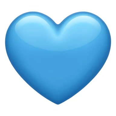 cerulean blue heart emoji sticker