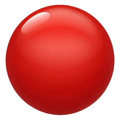 bolinha sólida vermelha para marcar início de frase sticker