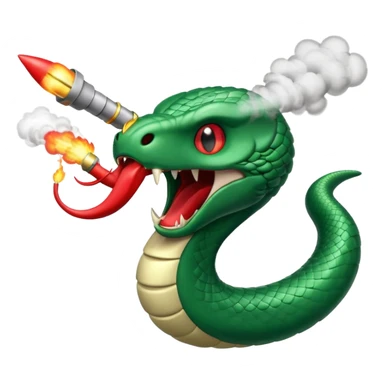 Cobra firing missiles out of its mouth sticker