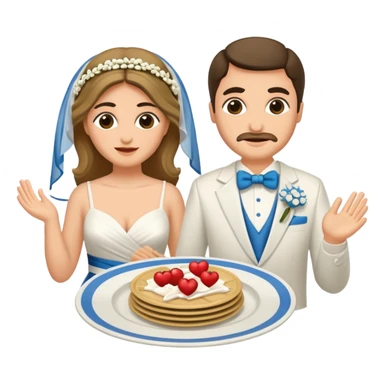 greek wedding breaking plates sticker