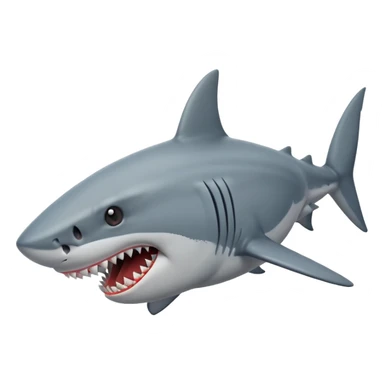 Shark attack sticker