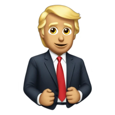 donald trump how kissing emanuel macron sticker