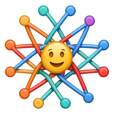 neural network diagram AI emoji sticker