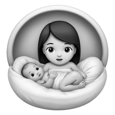 Newborn B&W Photoshoot sticker