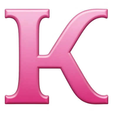 Pink, romantic, refined, fancy, letter of the alphabet sticker