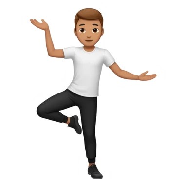 male dance choreographer with pants and shirt sticker