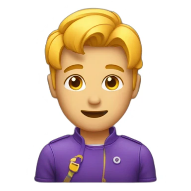 Gay emoji saying “yass” sticker