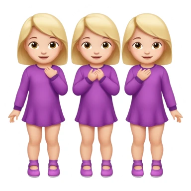 Baby Girl, Different Poses, different outfit, single Baby Girl only. sticker