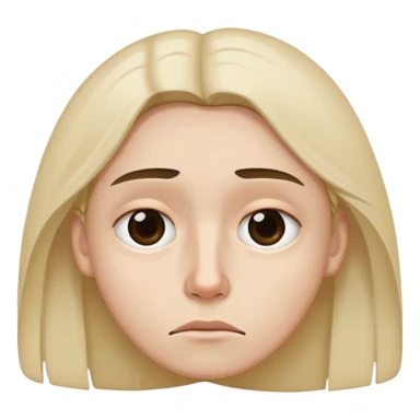 Triste con ojeras y cansado  sticker