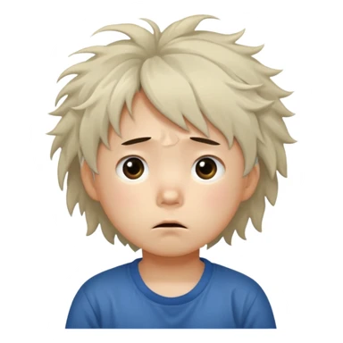 a Korean four-year-old who’s exhausted from studying sticker