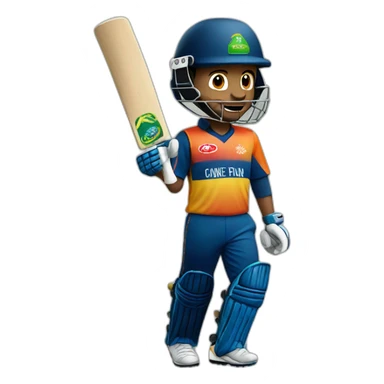 Cricket player  sticker