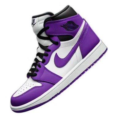 nike-air-jordan-1-purple-and-white-logo sticker
