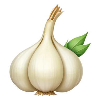 bird with the body of a garlic clove sticker