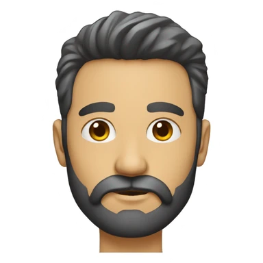 Hombre calvo con barba sticker