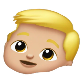 Baby Trump in playpen o floor in pamper sticker