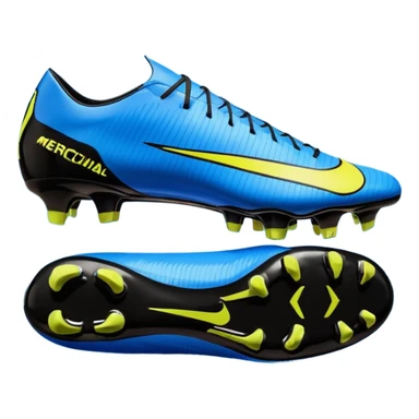 Unas Nike Mercurial vapor 16 elite sg del 2026 negras y con el logo azul sticker