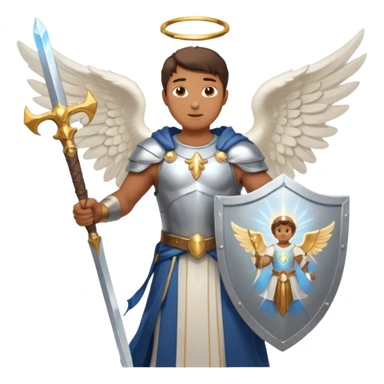 - 🛡️ Shield – symbolizing protection
- ⚔️ Sword – representing spiritual warfare
- 👼 Angel – the heavenly messenger
- ✨ Sparkles – highlighting his glory sticker