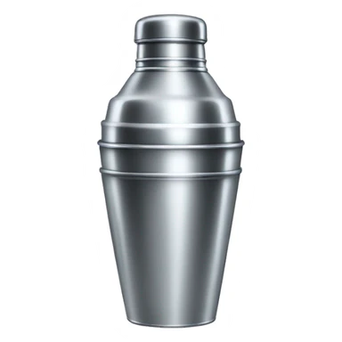 Metal Boston cocktail shaker sticker