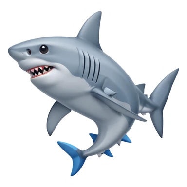 Tralalero Tralala, a shark with 4 legs and blue nike sneakers sticker