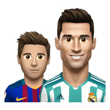 Cristiano Ronaldo and Lionel messi sticker