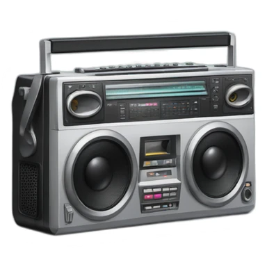 Sharp gf-777 boombox sticker