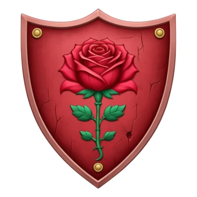 brasão sangrando medieval rosa de sangue vermelha sticker
