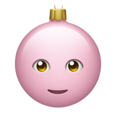 Christmas tree light pink ornaments sticker