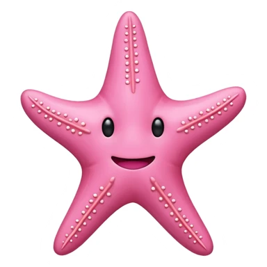  pink starfish with no face sticker
