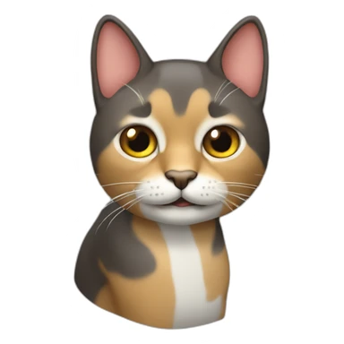 gato con lengua afuera sticker