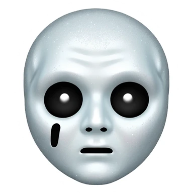 glitter white ghostface killer  sticker