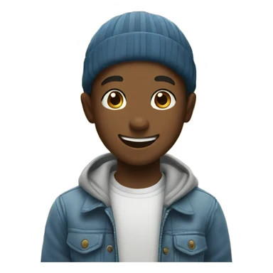 boys smiling in a shop sticker