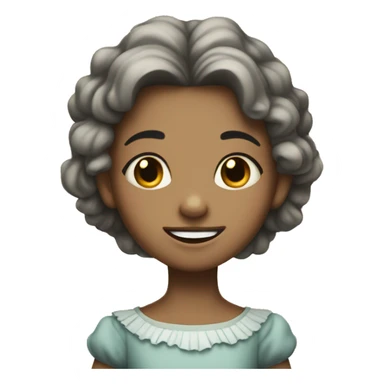 gritted teeth  princess little girl  sticker