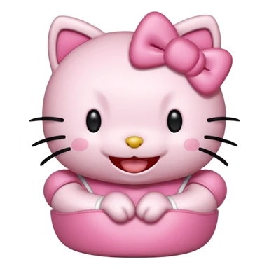 Hello Kitty laughing very hard 😂 sticker