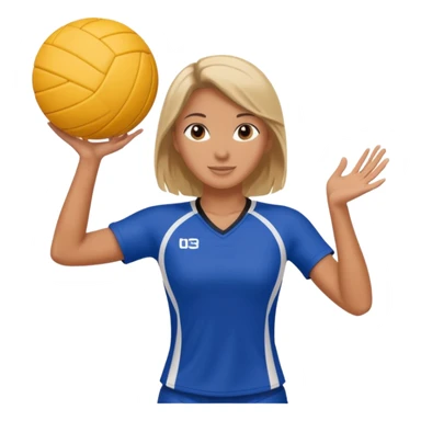 Volleyball girl sticker