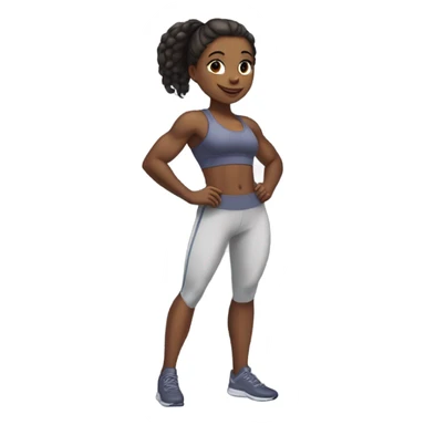 Ibukun as a fit girl sticker