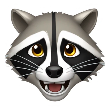 Angry raccoon  sticker